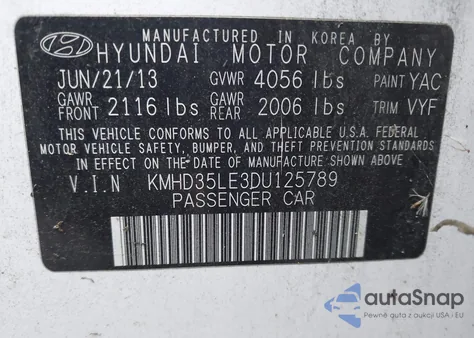 2013 Hyundai Elantra Gt from USA, damaged, VIN KMHD35LE3DU125789